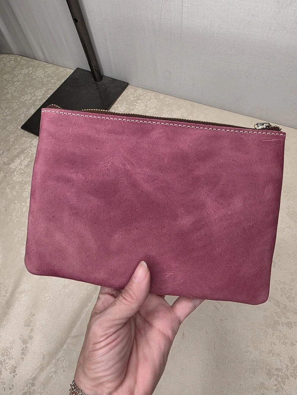 Planner Perfect Leather Everyday Bag Clutch Makeup Pouch Amelia